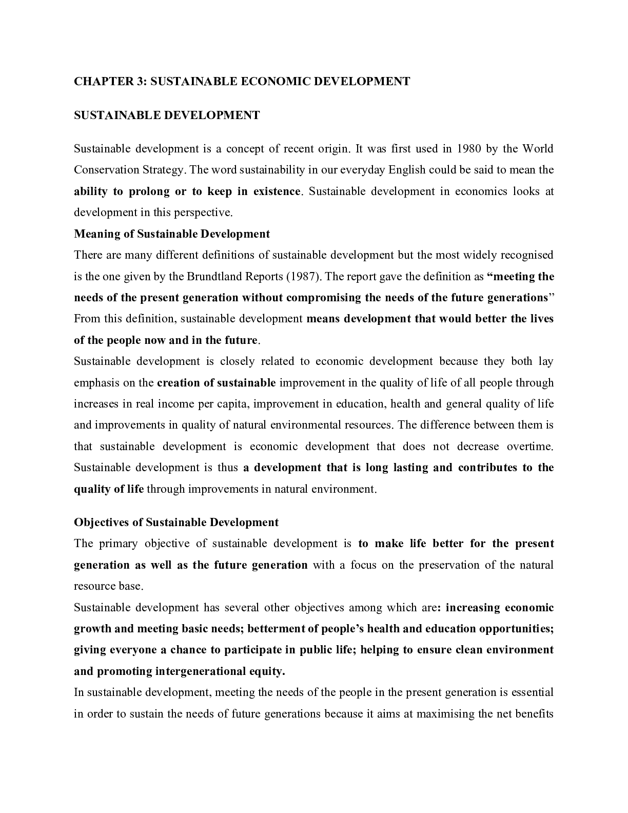 Preview image for SUSTAINABLE ECONOMIC DEVELOPMENT